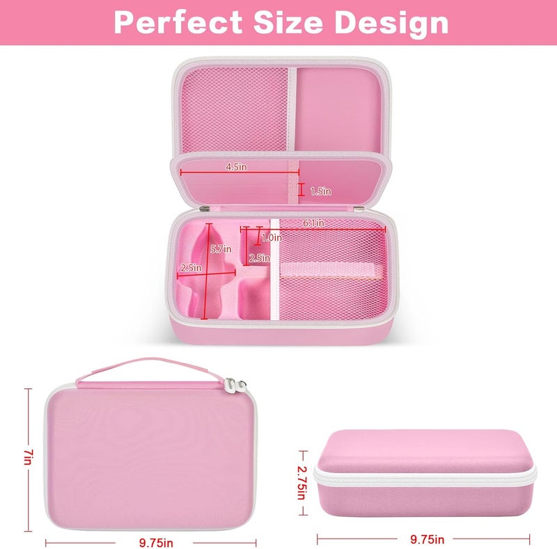 casmilee Case Compatible with 3Doodler Start+ Essentials 3D Pen Set for Kids, Art Activity Set Storage for Educational STEM Toy, Hold Plastic Filaments Strands- Pink - Image 3